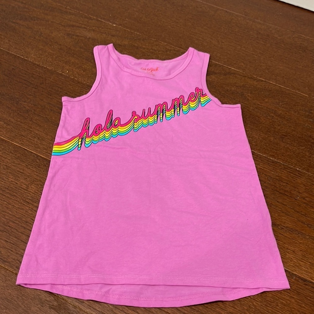 Cat & Jack Pink Tank Top Size Medium 7/8
